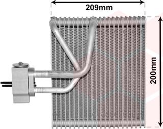 Van Wezel 8100V045 - Испаритель, кондиционер autosila-amz.com