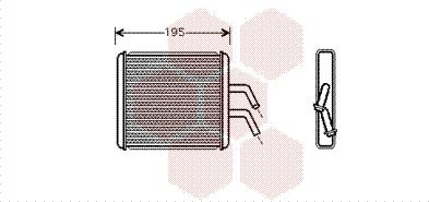 Van Wezel 83006044 - Теплообменник, отопление салона autosila-amz.com