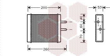 Van Wezel 83006009 - Теплообменник, отопление салона autosila-amz.com