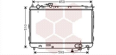 Van Wezel 83002084 - Радиатор, охлаждение двигателя autosila-amz.com