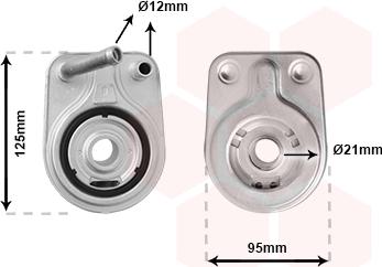 Van Wezel 83013700 - Масляный радиатор, двигательное масло autosila-amz.com