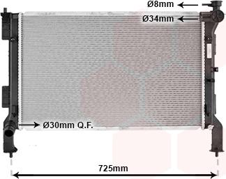 Van Wezel 83012730 - Радиатор, охлаждение двигателя autosila-amz.com