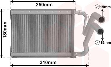 Van Wezel 82006437 - Теплообменник, отопление салона autosila-amz.com