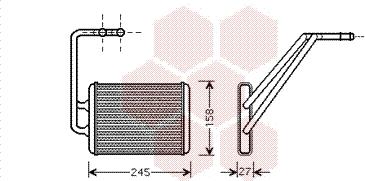 Van Wezel 82006121 - Теплообменник, отопление салона autosila-amz.com