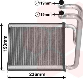 Van Wezel 82006391 - Теплообменник, отопление салона autosila-amz.com