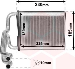 Van Wezel 82006313 - Теплообменник, отопление салона autosila-amz.com