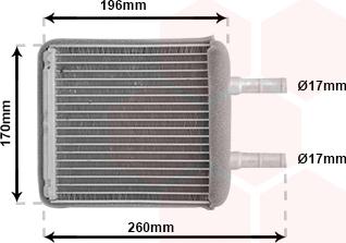 Van Wezel 82006216 - Теплообменник, отопление салона autosila-amz.com