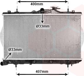 Van Wezel 82002047 - Радиатор, охлаждение двигателя autosila-amz.com