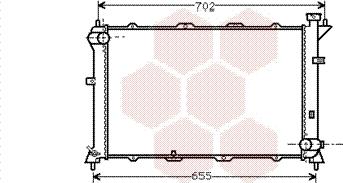 Van Wezel 82002024 - Радиатор, охлаждение двигателя autosila-amz.com