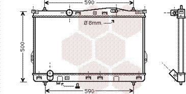 Van Wezel 82002077 - Радиатор, охлаждение двигателя autosila-amz.com