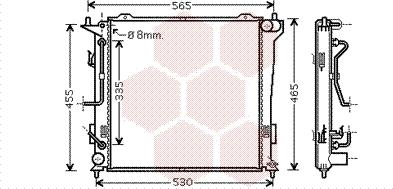 Van Wezel 82002182 - Радиатор, охлаждение двигателя autosila-amz.com