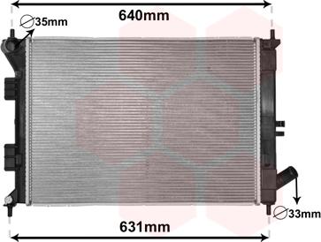 Van Wezel 82002335 - Радиатор, охлаждение двигателя autosila-amz.com