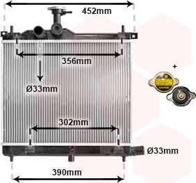 Van Wezel 82002290 - Радиатор, охлаждение двигателя autosila-amz.com