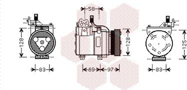 Van Wezel 8200K093 - Компрессор кондиционера autosila-amz.com