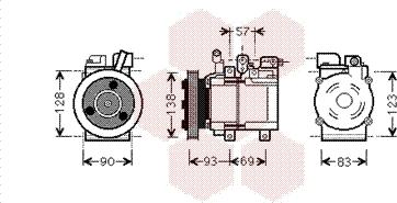 Van Wezel 8200K259 - Компрессор кондиционера autosila-amz.com