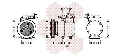 Van Wezel 8200K260 - Компрессор кондиционера autosila-amz.com