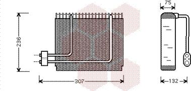 Van Wezel 8200V014 - Испаритель, кондиционер autosila-amz.com