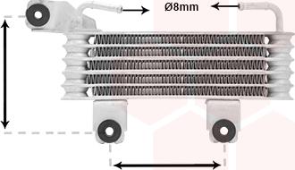 Van Wezel 82013700 - Масляный радиатор, автоматическая коробка передач autosila-amz.com
