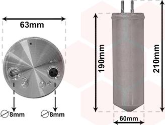 Van Wezel 8201D701 - Осушитель, кондиционер autosila-amz.com