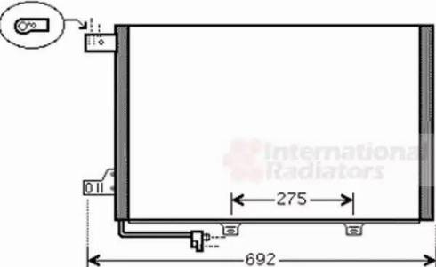 Van Wezel 30005386 - Конденсатор кондиционера autosila-amz.com