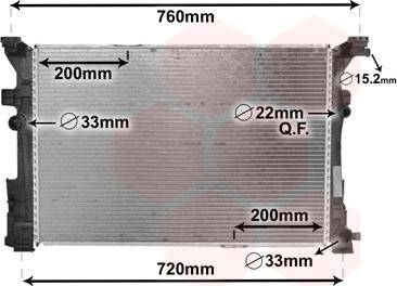 Van Wezel 30002652 - Радиатор, охлаждение двигателя autosila-amz.com