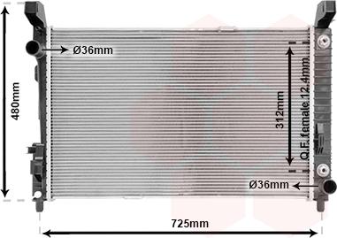 Van Wezel 30002364 - Радиатор, охлаждение двигателя autosila-amz.com