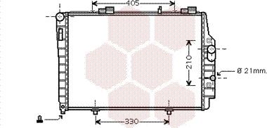 Van Wezel 30002337 - Радиатор, охлаждение двигателя autosila-amz.com