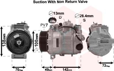 Van Wezel 3000K638 - Компрессор кондиционера autosila-amz.com