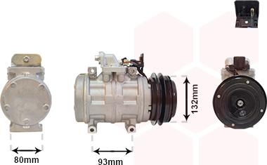 Van Wezel 3000K083 - Компрессор кондиционера autosila-amz.com