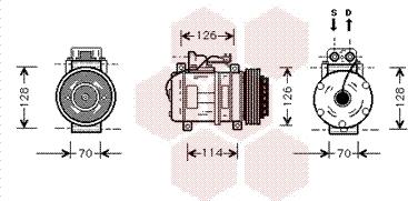 Van Wezel 3000K274 - Компрессор кондиционера autosila-amz.com