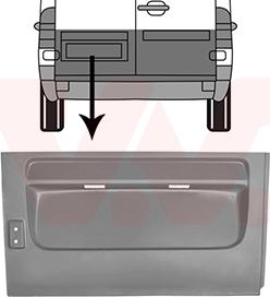 Van Wezel 3075149 - Задняя дверь autosila-amz.com