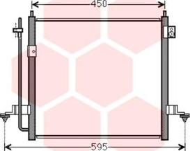 Van Wezel 32005239 - Конденсатор кондиционера autosila-amz.com