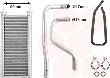 Van Wezel 32006289 - Теплообменник, отопление салона autosila-amz.com