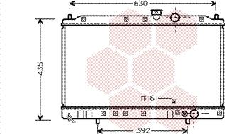 Van Wezel 32002077 - Радиатор, охлаждение двигателя autosila-amz.com