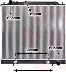 Van Wezel 32002158 - Радиатор, охлаждение двигателя autosila-amz.com