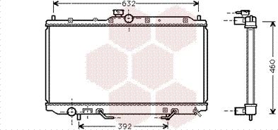 Van Wezel 32002153 - Радиатор, охлаждение двигателя autosila-amz.com