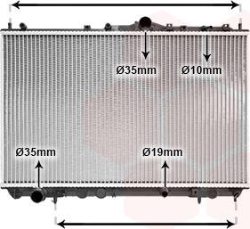 Van Wezel 32002116 - Радиатор, охлаждение двигателя autosila-amz.com