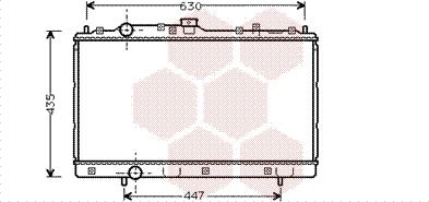 Van Wezel 32002113 - Радиатор, охлаждение двигателя autosila-amz.com