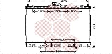 Van Wezel 32002185 - Радиатор, охлаждение двигателя autosila-amz.com