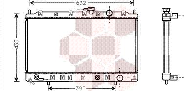 Van Wezel 32002129 - Радиатор, охлаждение двигателя autosila-amz.com