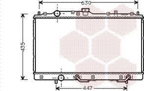 Van Wezel 32002125 - Радиатор, охлаждение двигателя autosila-amz.com