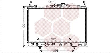 Van Wezel 32002200 - Радиатор, охлаждение двигателя autosila-amz.com