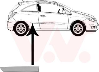 Van Wezel 3750410 - Облицовка / защитная накладка, боковина autosila-amz.com