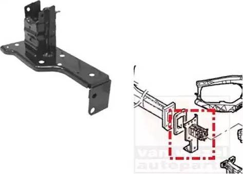 Van Wezel 3750566 - Усилитель бампера autosila-amz.com