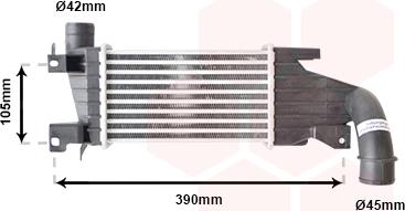 Van Wezel 37004417 - Интеркулер, теплообменник турбины autosila-amz.com