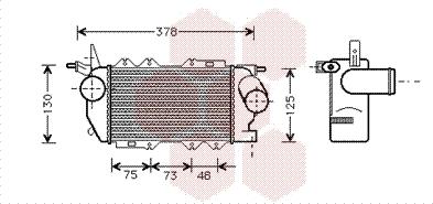 Van Wezel 37004270 - Интеркулер, теплообменник турбины autosila-amz.com