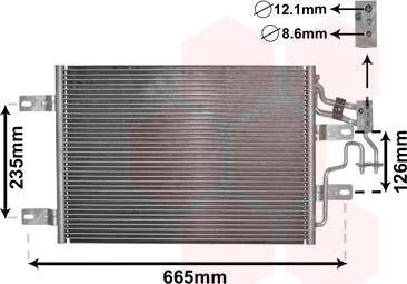 Van Wezel 37005394 - Конденсатор кондиционера autosila-amz.com