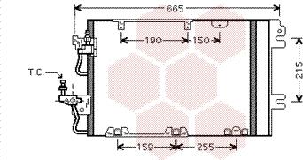 Van Wezel 37005384 - Конденсатор кондиционера autosila-amz.com