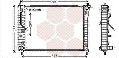 Van Wezel 37002434 - Радиатор, охлаждение двигателя autosila-amz.com