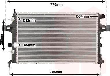 Van Wezel 37002329 - Радиатор, охлаждение двигателя autosila-amz.com